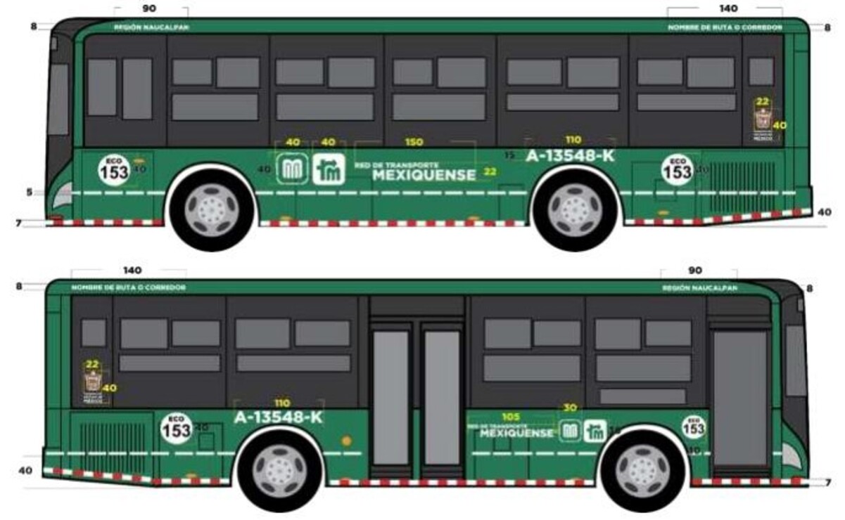 Las unidades deberán mostrar el logotipo oficial en los costados, y en algunos casos en frente o parte trasera / Foto Especial