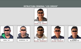 Detienen a líder y cómplices de "Los Cerdos" por secuestro exprés, extorsión y robo