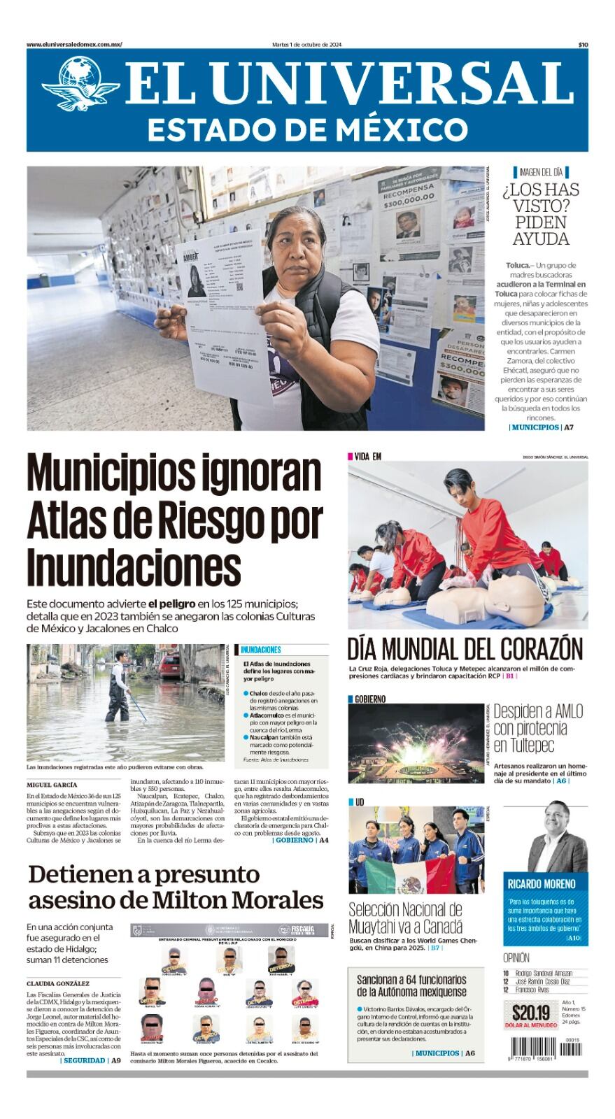 Portada 1 de octubre del 2024