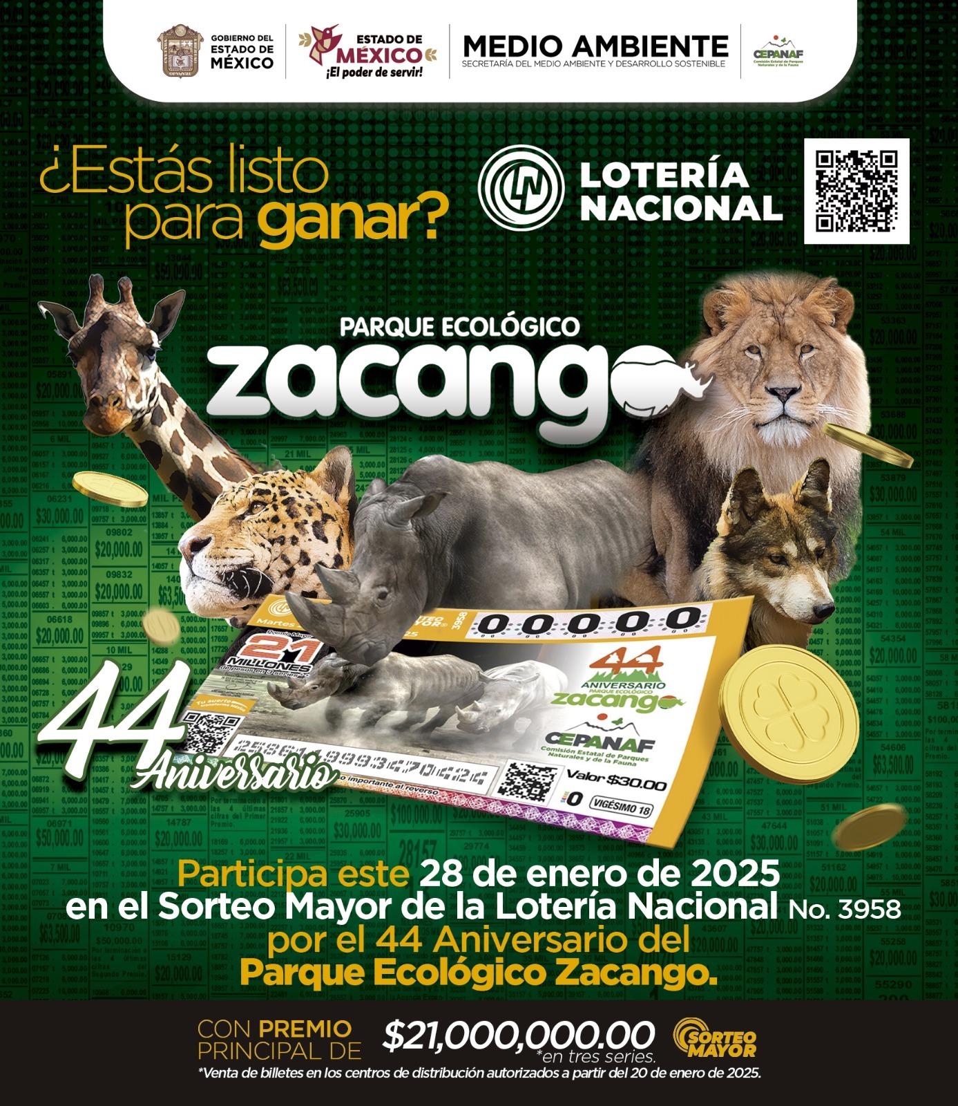 A partir de este 20 de enero se pueden adquirir los billetes del Sorteo Mayor, que tiene un Premio de 21 millones de pesos / Foto Especial