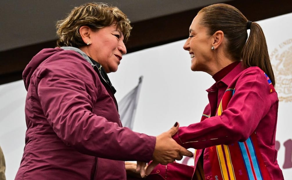 La presidenta Claudia Sheinbaum y la gobernadora Delfina Gómez unieron fuerzas en su segundo día de gira por territorio mexiquense. Foto Especial