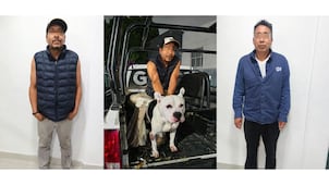 Detienen a dos hombres por arrastrar a un perro desde una camioneta en Tlalnepantla