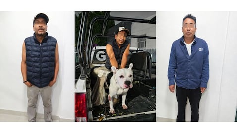 Detienen a dos hombres por arrastrar a un perro desde una camioneta en Tlalnepantla