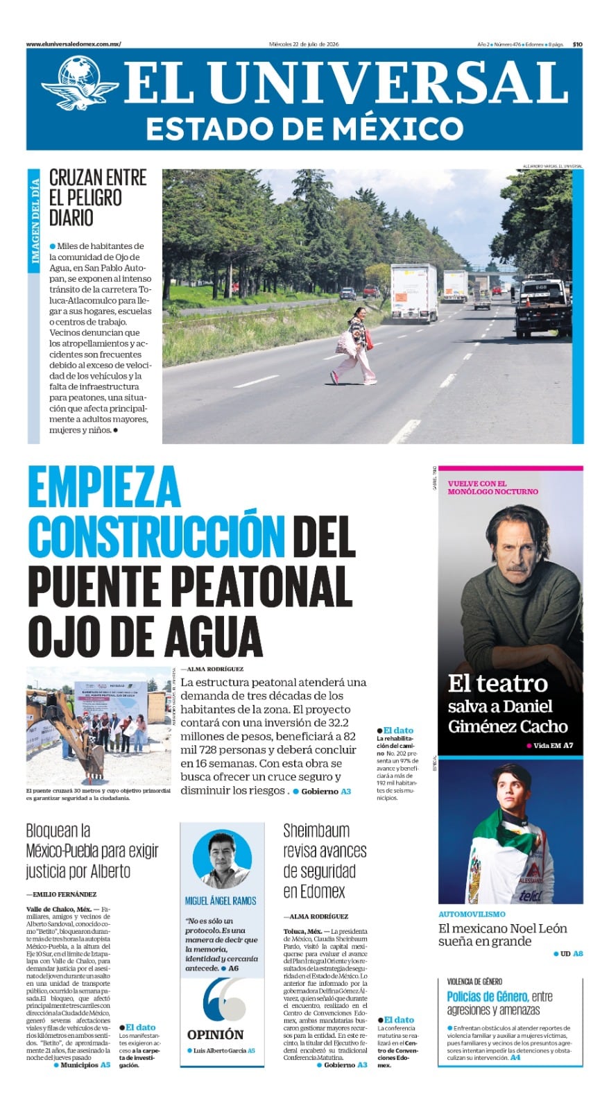 Portada 22 de julio de 2026