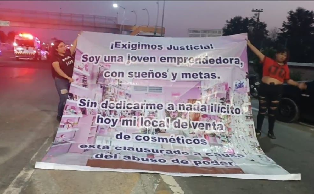 Chalco: Barberos y estéticas alzan la voz contra el Operativo Atarraya, exigiendo justicia y la reapertura de sus negocios. Foto: Especial
