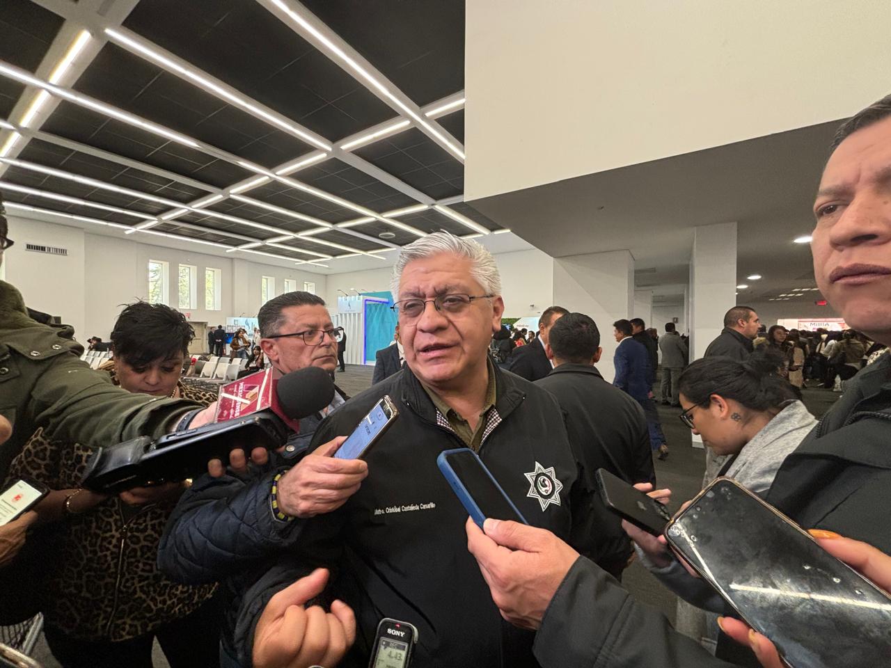 El titular de la SSEM, Cristóbal Castañeda Camarillo. Foto Miguel García