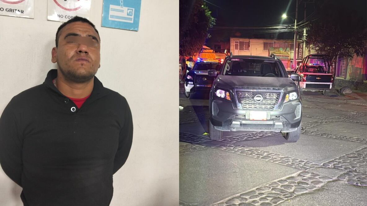 Edgar “N” fue detenido tras ser localizado en posesión del vehículo robado mediante rastreo satelital. Foto Especial