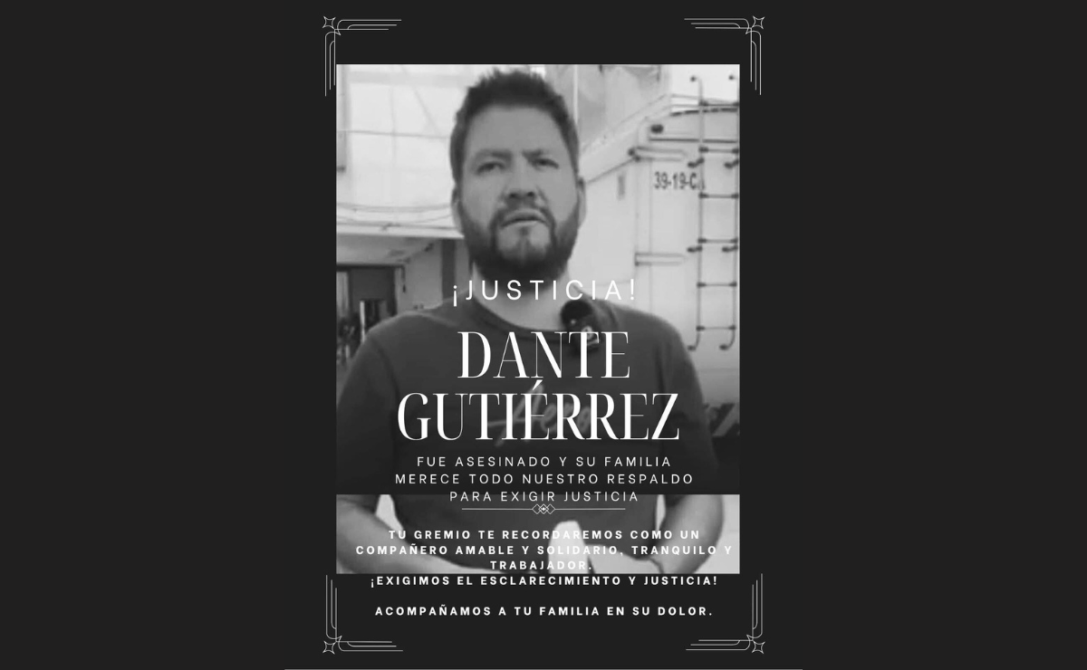 Indignación y luto por el asesinato de Dante Gutiérrez Reyes. La Fiscalía ya identificó a los agresores y coordina su búsqueda con la Ciudad de México. Foto: Especial
