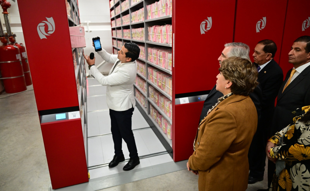 Delfina Gómez inaugura nuevo archivo judicial Foto: Especial
