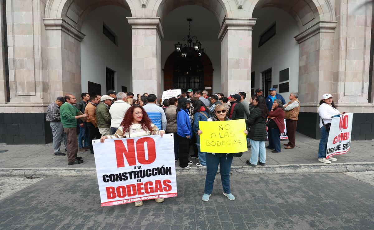 Con protesta vecinos de Toluca logran suspender la construcción de bodegas industriales