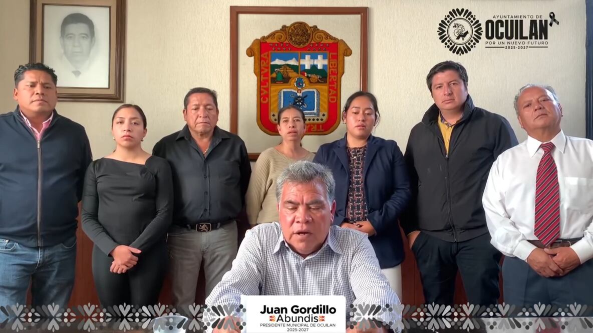 "No podemos tolerar este tipo de agresiones". Alcalde de Ocuilan pide calma a la población y refuerza la seguridad en el municipio. Foto Especial