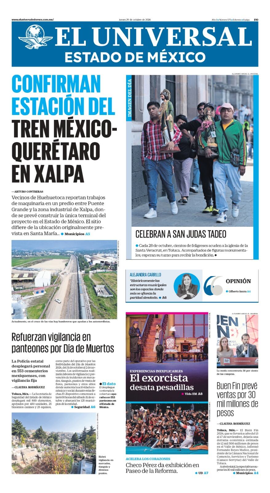 Portada 29 de octubre de 2026