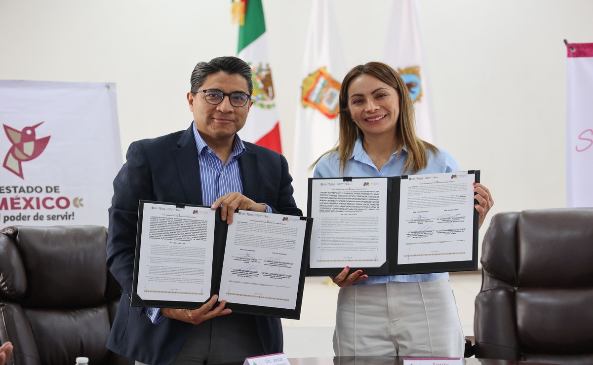 El Gobierno del Estado de México y el municipio de Mexicaltzingo firmaron un convenio de colaboración para regular la venta de cárnicos. Foto: Especial