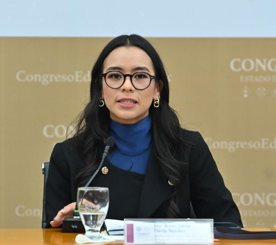 La diputada Rocio Alexia Dávila respaldo a su homóloga Itzel Pérez Correa en el tema de la IA. Foto Especial