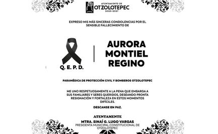 Exigen esclarecer el feminicidio de joven bombera y paramédica en Otzolotepec