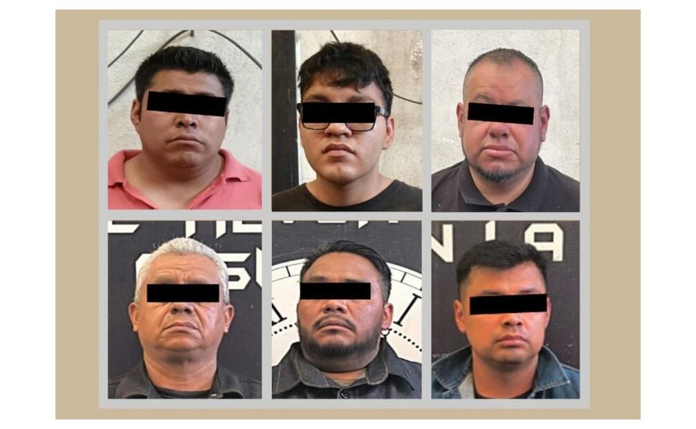 Seis personas fueron detenidas y remitidas ante el Ministerio Público de la FGJEM. Foto especial