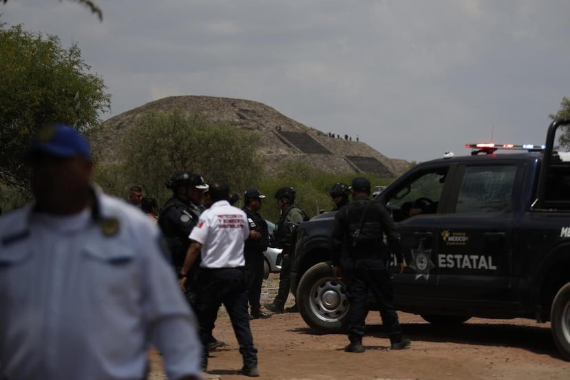 Tragedia en Teotihuacán: Balacera en la Pirámide de la Luna deja dos muertos y seis heridos

