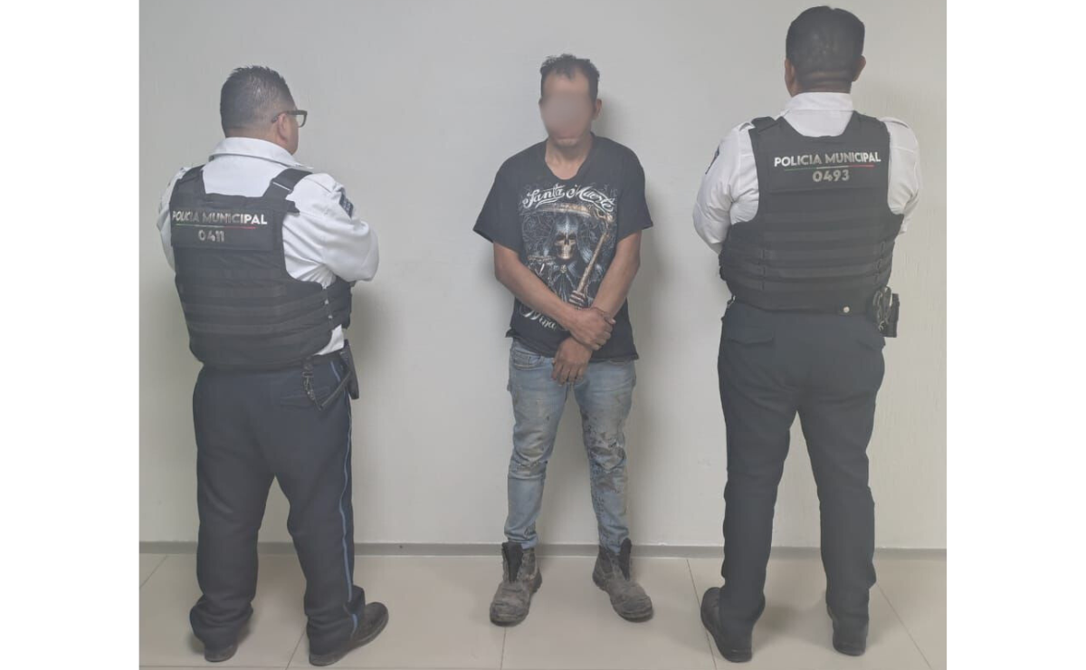 Presunto ladrón es amarrado a un poste y golpeado por vecinos en Chimalhuacán