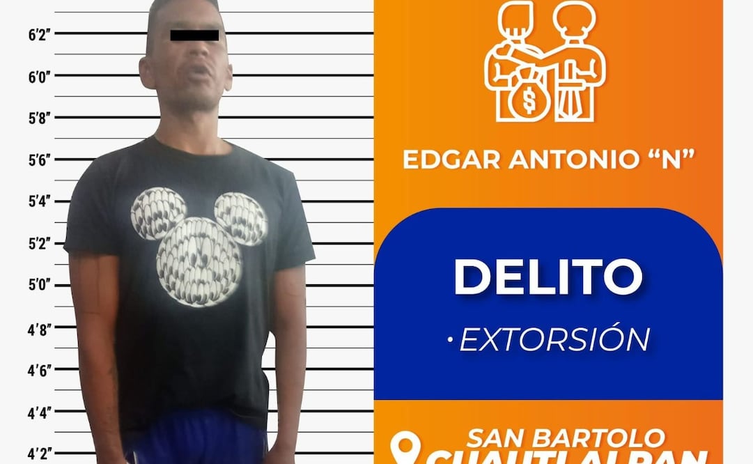 Edgar Antonio “N” pedía dinero a comerciantes y se hacía pasar por miembro de un grupo delictivo. Foto. Especial
