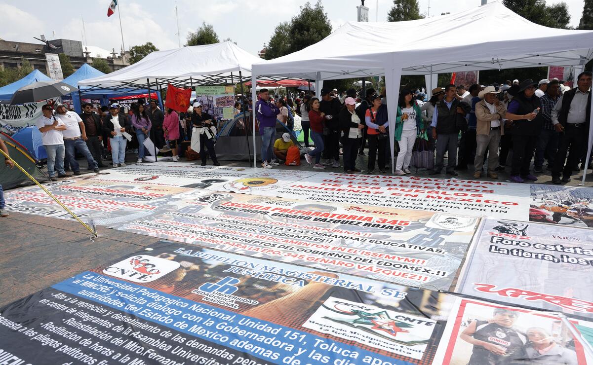 Varias organizaciones se reunieron en el centro para protestar por diversas problemáticas / Foto: Arturo Hernández