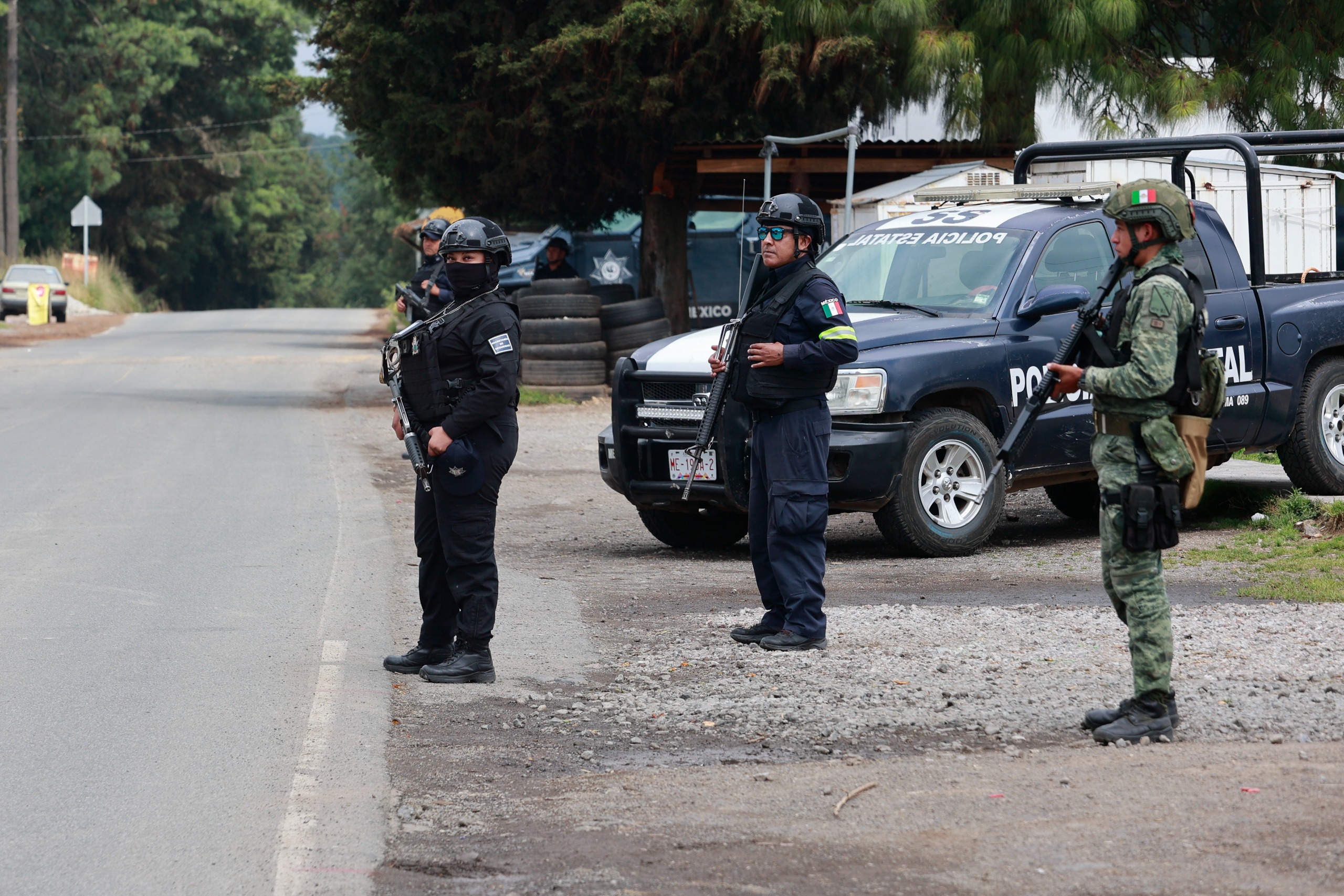 Asentar la presencia del Ejército Nacional y la Policía Estatal. Foto Alejandro Vargas