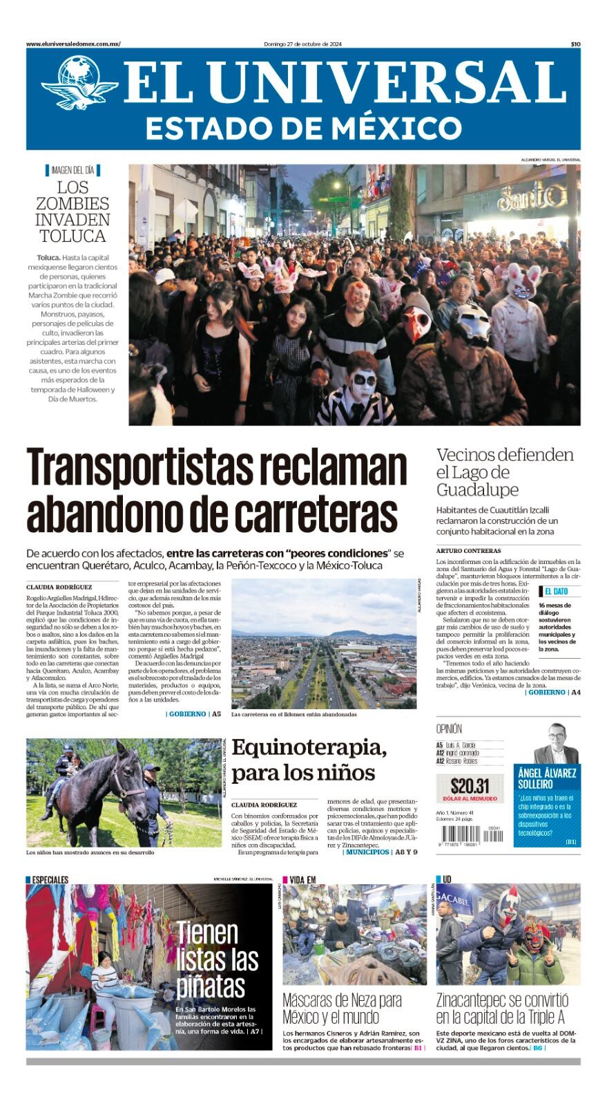 Portada 26 de octubre del 2024