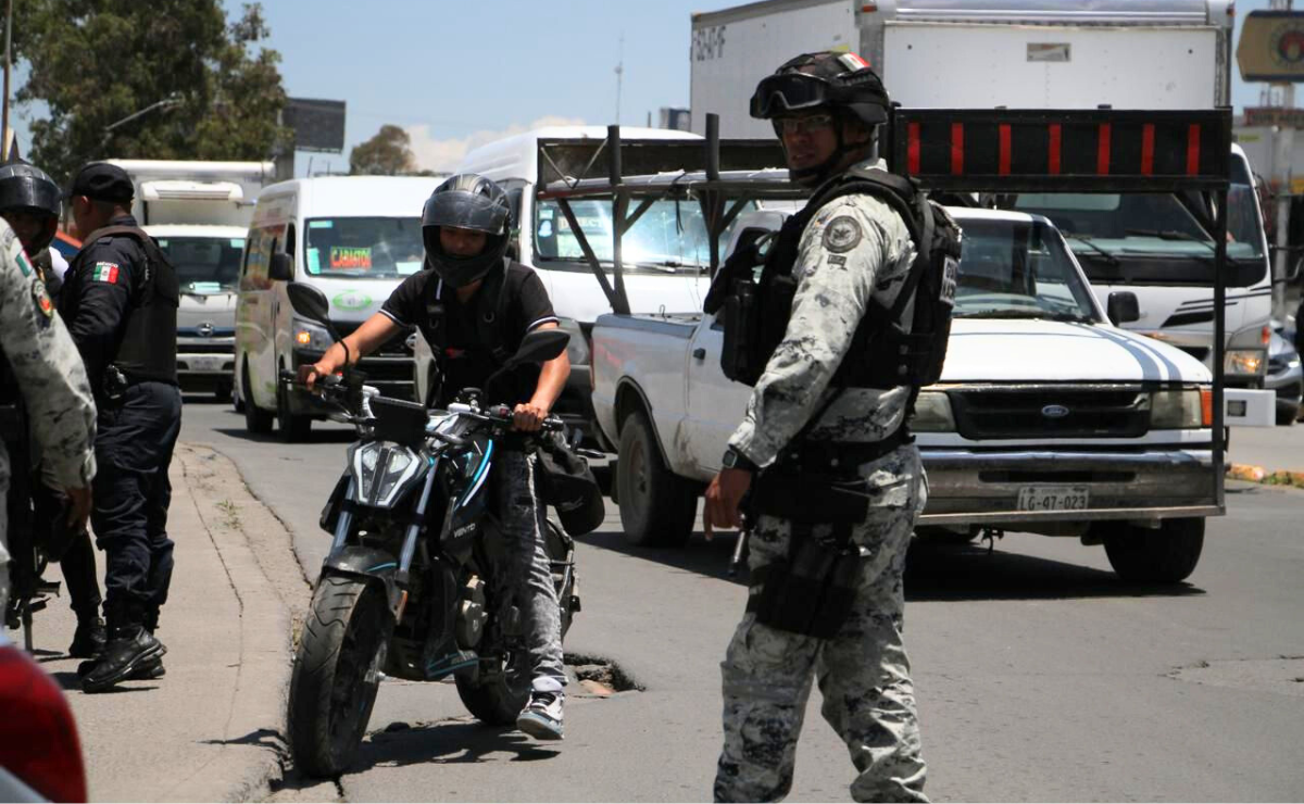 Unidos contra el crimen. Sedena, Guardia Nacional y policías se suman al operativo en Ecatepec. Foto: Especial