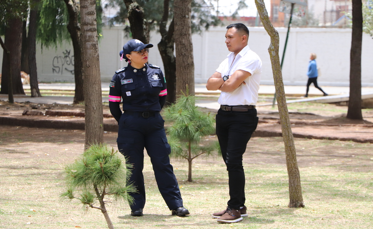 La Policía de Género atiende casos referentes a la violencia contra mujeres y niñas. Foto: Alejandro Vargas / El Universal Edomex