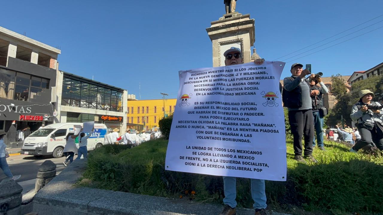 Esta marcha se replicó en diferentes partes de la República, en el caso del Estado de México se unieron los municipios de Ixtlahuaca, Atlacomulco, Toluca y algunos otros del Valle de México. Foto: Claudia Rodríguez/ El Universal