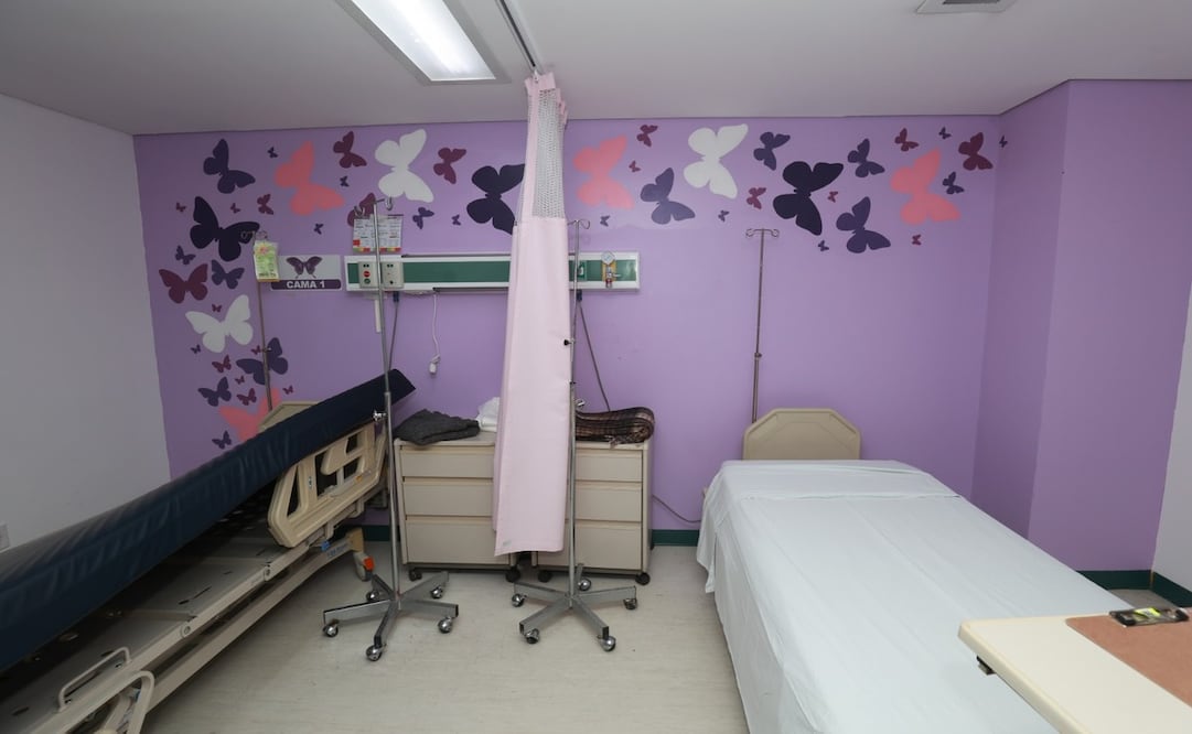 La Habitación Mariposa es un refugio de calma y privacidad, diseñado para que las madres en duelo puedan recuperarse lejos de las áreas de recién nacidos / Foto: Alejandro Vargas