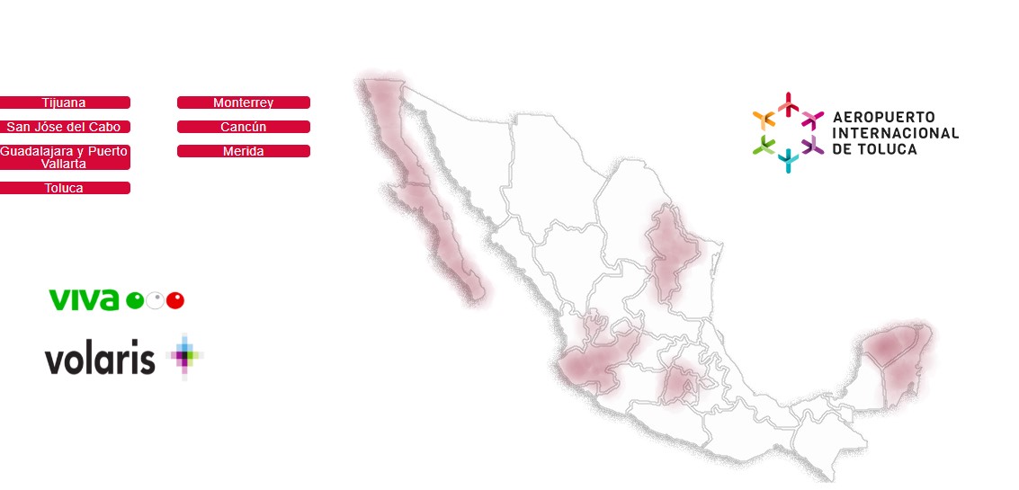El AIT aún ofrece vuelos a destinos clave en México, como Tijuana, Cancún y Monterrey, manteniendo conectividad nacional. Foto Especial
