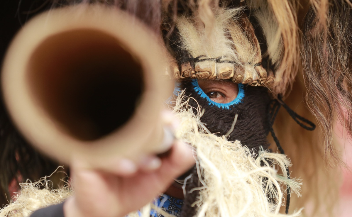 Danzantes Xhitas en Jilotepec, Estado de México, celebrando una tradición ancestral. Foto: Especial