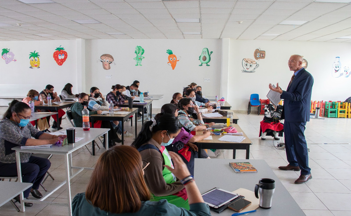 El Consejo Estatal de Bienestar del ISSEMYM capacitó a 122 personas servidoras públicas de las estancias infantiles. Foto: Especial