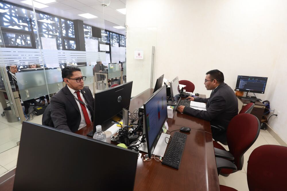 El personal del Poder Judicial y otras instituciones trabajan 24/7 para garantizar la protección. Foto Alejandro Vargas