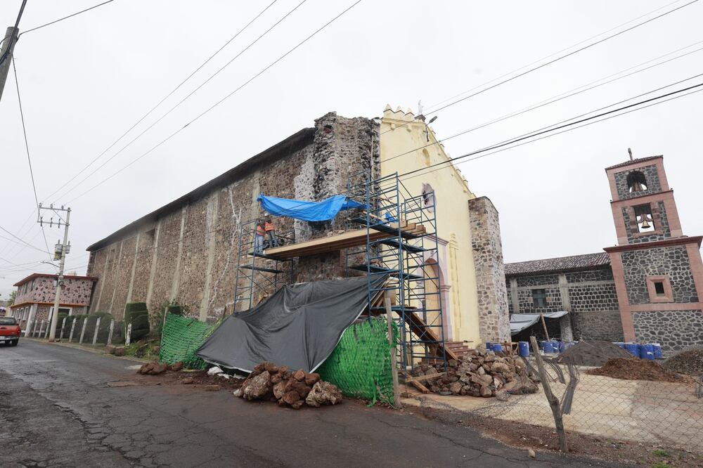 La inversión para parroquia de San Pablo Apóstol fue de 3 millones 11 mil 67 pesos a través del enlace de la Secretaría de Cultura.