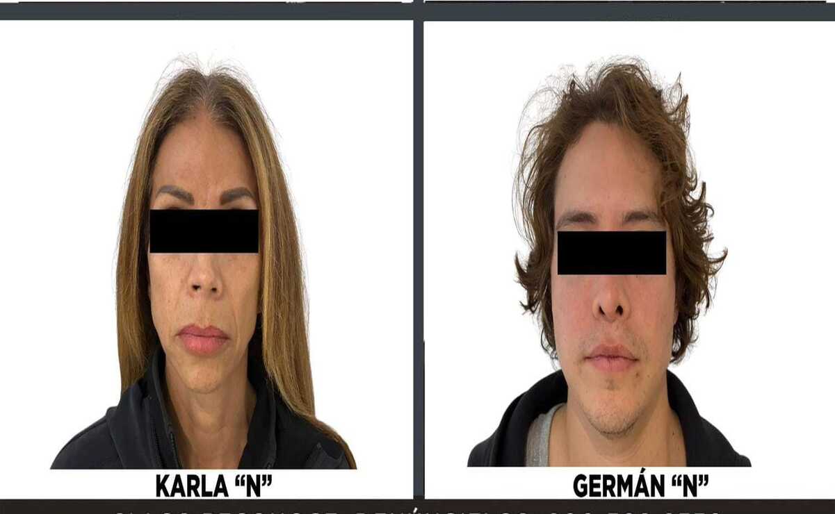 Karla Alejandra “N” y Germán “N”, esposa e hijo de Alejandro “N”, mejor conocido como Lord Pádel / Foto Especial