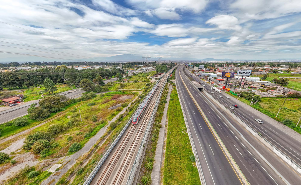 El camellón central del Tren El Insurgente será aprovechado en su totalidad para la construcción del parque lineal. Foto: Especial