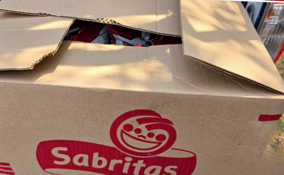 El sujeto amago al repartidor de Sabritas para despojarlo de la mercancía. Foto: Especial