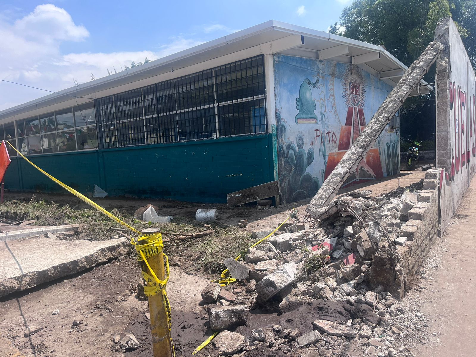 Suspenden clases en 4 planteles de Coacalco, tras las lluvias