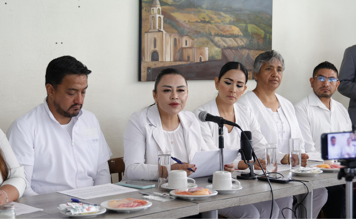 Toluca: SUTEyM-ISSEMyM denuncia acoso de su líder. ¡Basta de exclusión! Por un sindicato transparente. Foto: Arturo Hernández