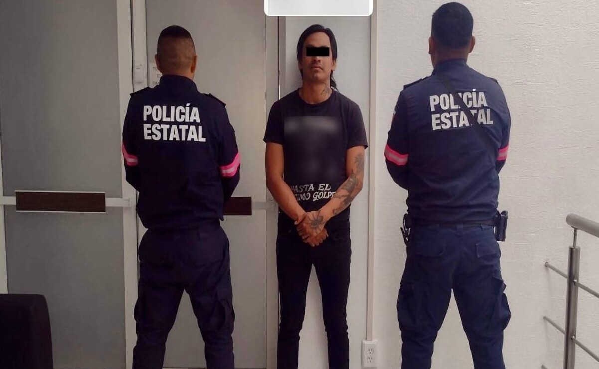 Mauricio “N” fue detenido por agentes de la Secretaría de Seguridad del Estado de México / Foto Especial