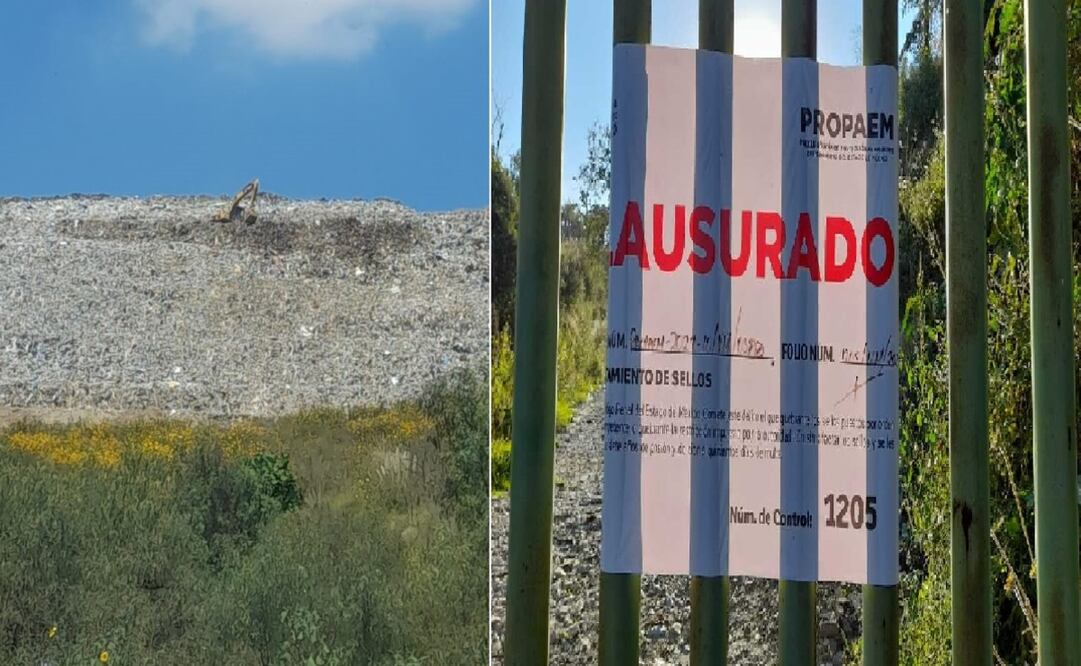 La PROPAEM colocó nuevos sellos de clausura en las puertas de este basurero metropolitano. Foto: Especial
