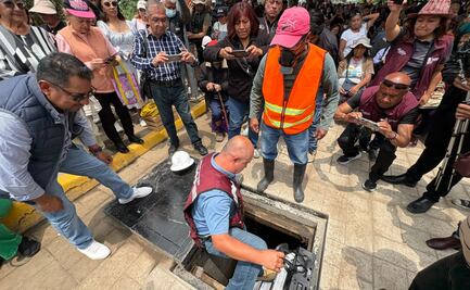 ¡Basta de inundaciones! Melchor Ocampo bloquea desbordes de agua de Cuautitlán y exige pago