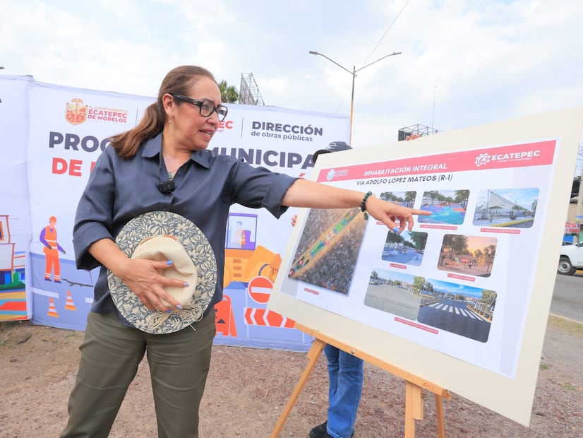 La vialidad, que comunica avenida Central con Periférico Oriente, en los límites con la Ciudad de México, cuenta con dos cuerpos, por lo que en total serán repavimentados 18 kilómetros. Foto: especial