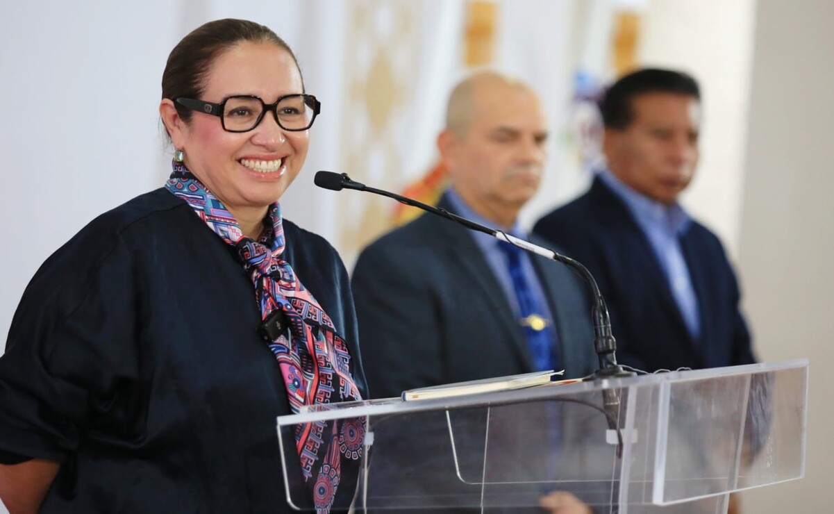 La presidenta municipal de Ecatepec presento el Plan Integral de Seguridad  en uno de los cuatro municipios más inseguros del país. Foto: Especial