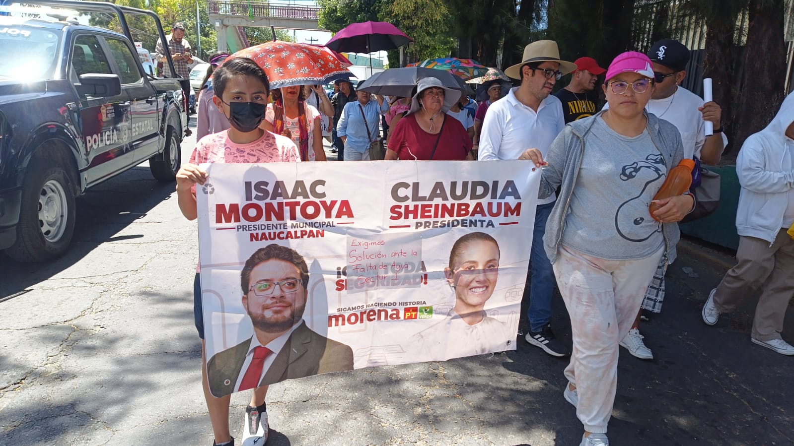 ¡Naucalpan sediento! Colonias marchan por agua, ¡ya no aguantan!