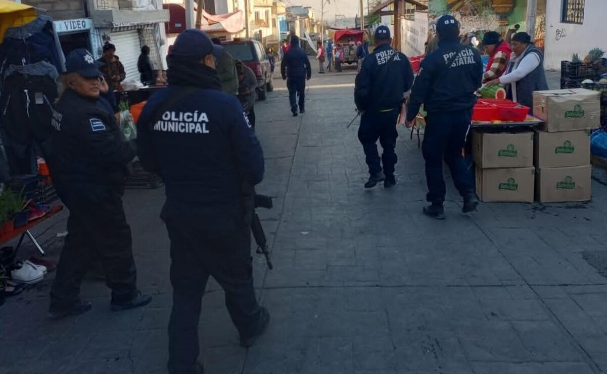 Incrementaron la seguridad con operativos en la frontera entre Zinacantepec y Almoloya de Juárez. Foto: Alejandro Vargas