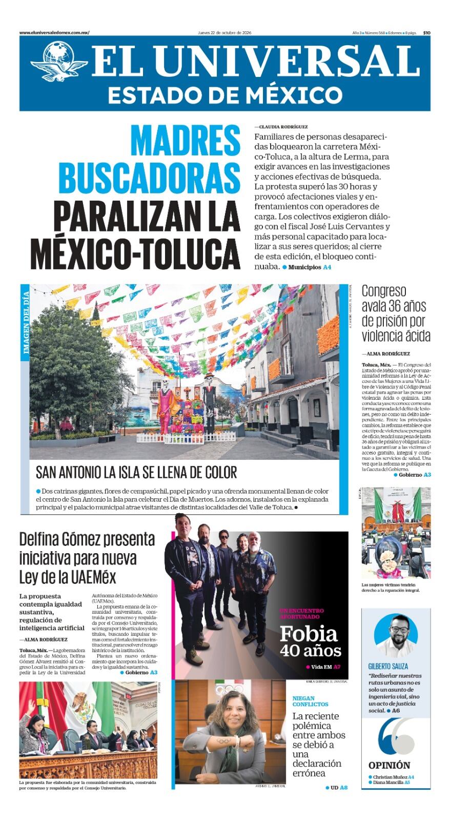 Portada 22 de octubre de 2026