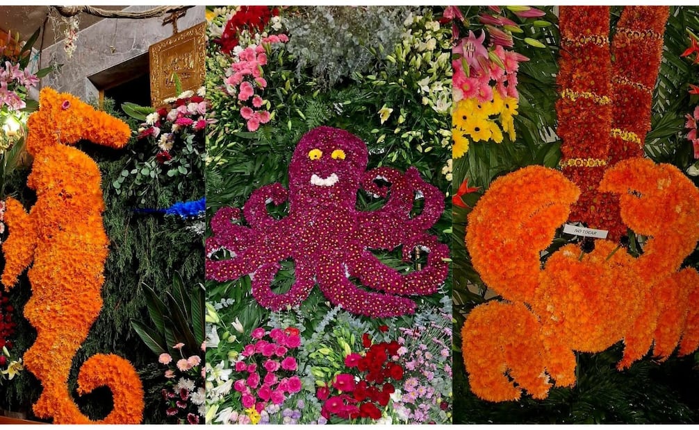 Dedicados en su mayoría a la floricultura, los lugareños plasman su pasión y talento en cada rincón de la fachada y el templo. Foto Especial