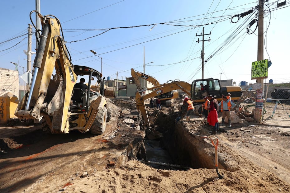 Los Ejidos de Santa María reciben una intervención integral que incluye pavimentación, redes de agua y el nuevo colector profundo. Foto Especial